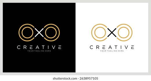Infinity Logo design, letter X with infinity icon combination.