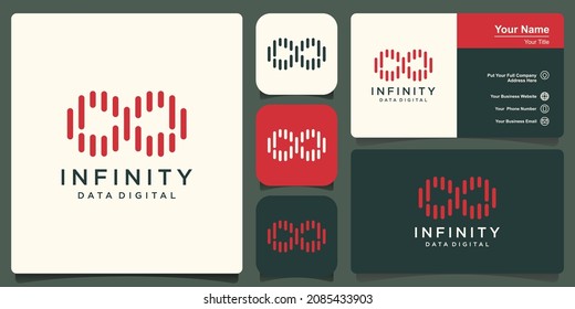 Infinity logo design. loop with line concept
