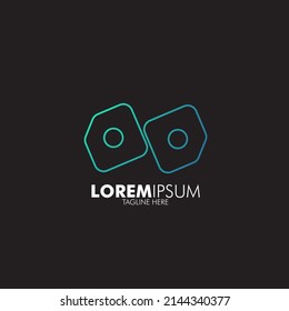 infinity logo design for technology company