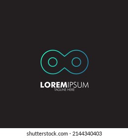 diseño de logotipo infinito para la empresa de tecnología