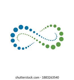 Infinity logo design template vector based