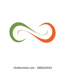 Infinity logo design template vector based