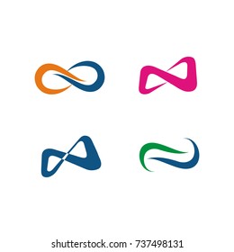 Infinity logo design template vector