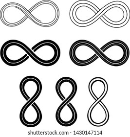 the Infinity logo design vector