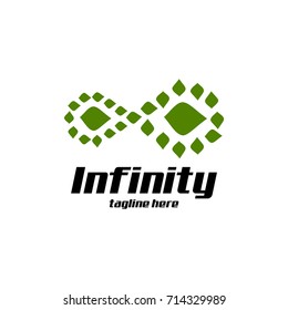 Infinity logo design vector art template