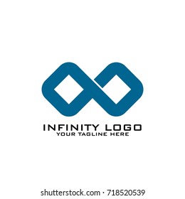 Infinity logo design vector art template