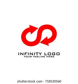 Infinity logo design vector art template