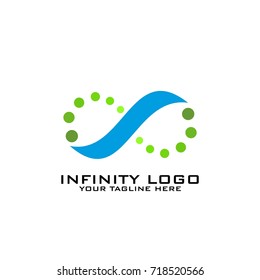 Infinity logo design vector art template