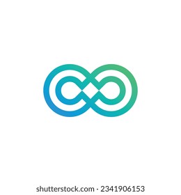 Infinity logo design vector icon with modern idea