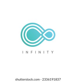 Infinity logo design vector idea with creative and modern concept