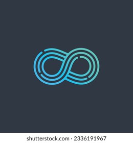 Infinity logo design vector idea with creative and modern concept