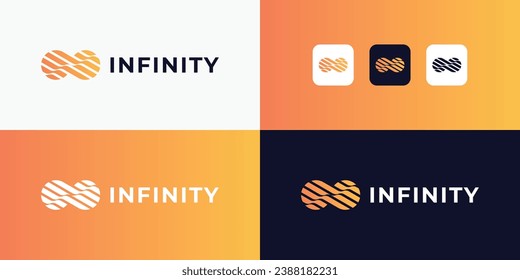 infinity logo design vector inspiration