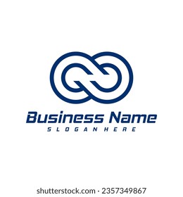 Infinity logo design vector. Nolimit logo design template concept