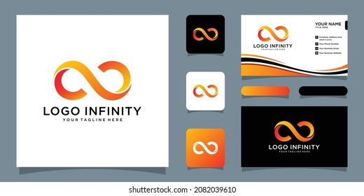 Infinity logo design.Grunge infinity symbol.