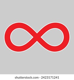 Infinity Logo designs template, Infinite logo symbol vector, Logo symbol icon. Vector illustration. Eps file 181.