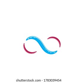 Diseño de iconos de logotipo infinito
