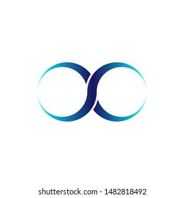 Infinity logo icon design template vector illustration.