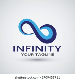 Icono de logotipo infinito para la marca de tecnología
