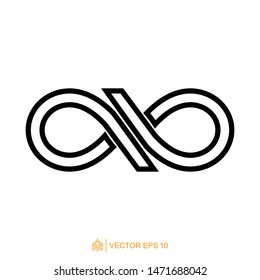 infinity logo icon template, infinity symbol vector