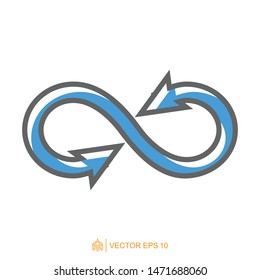 infinity logo icon template, infinity symbol vector