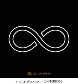infinity logo icon template, infinity symbol vector