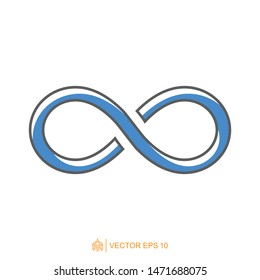 infinity logo icon template, infinity symbol vector