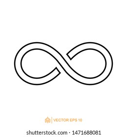 infinity logo icon template, infinity symbol vector