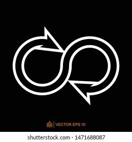infinity logo icon template, infinity symbol vector