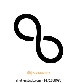 infinity logo icon template, infinity symbol vector