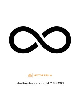 infinity logo icon template, infinity symbol vector