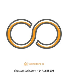 infinity logo icon template, infinity symbol vector