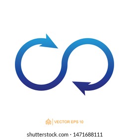 infinity logo icon template, infinity symbol vector