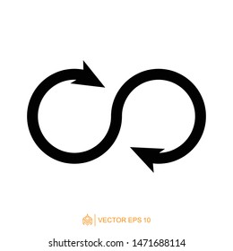 infinity logo icon template, infinity symbol vector