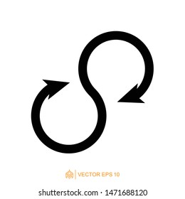 infinity logo icon template, infinity symbol vector