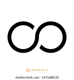 infinity logo icon template, infinity symbol vector
