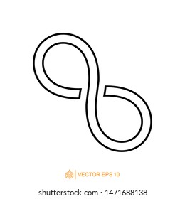 infinity logo icon template, infinity symbol vector