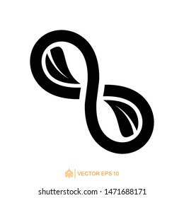 infinity logo icon template, infinity symbol vector