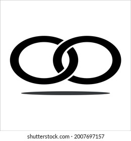 infinity logo or icon vector 