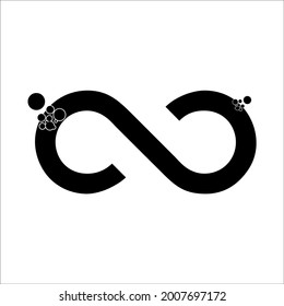 infinity logo or icon vector 