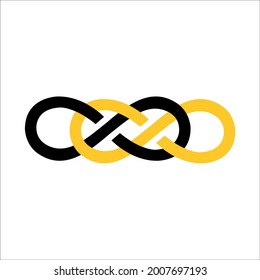 infinity logo or icon vector 