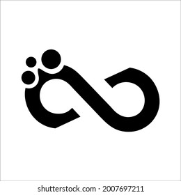 infinity logo or icon vector 