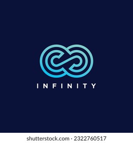 Infinity logo idea with modern concept design