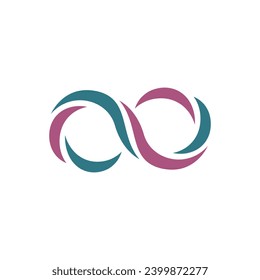 Infinity logo images illustration design. gradient infinity logo modern concept. Infinity symbol limitless logo design vector template