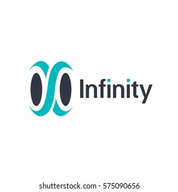 Infinity logo. Infinite icon or symbol.