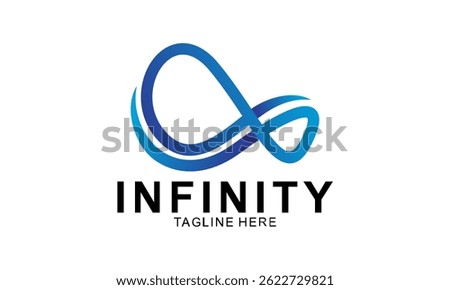 Infinity Logo isolated on White Background. 