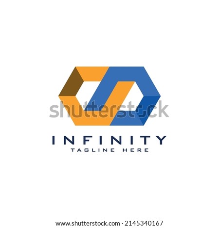 infinity logo mark design template