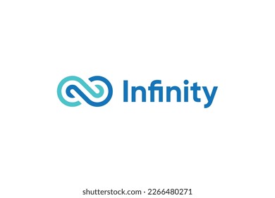 Infinity logo shape vector logo