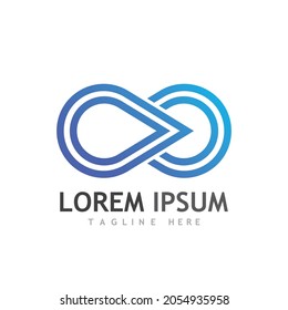 infinity logo and symbol design