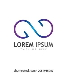 logotipo infinito y diseño de símbolos