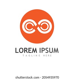 logotipo infinito y diseño de símbolos